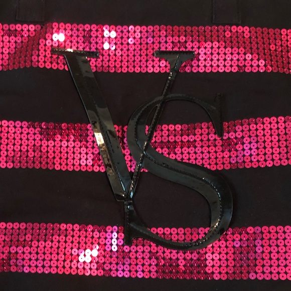 Victoria’s Secret Black Canvas Weekender Tote - Picture 6 of 8